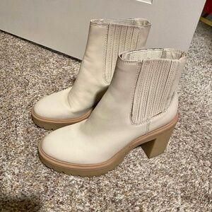 Dolce Vita Caster H20 Waterproof
Boots • Ivory Leather • Chunky Platform Heel 8